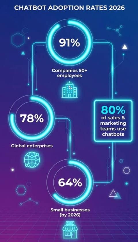 AI Chatbot Adoption Statistics