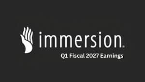Immersion Corporation Q1 Fiscal 2027 Earnings