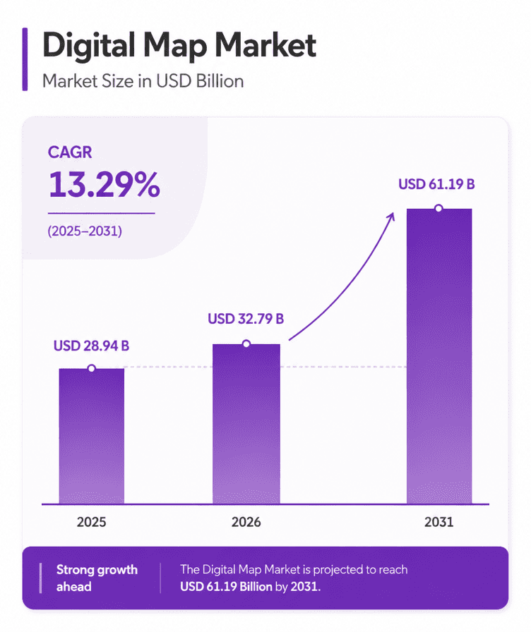 Digital Map Market Size