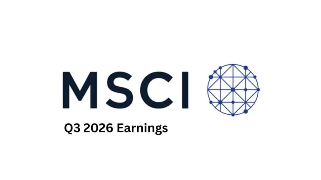 MSCI Inc. Q3 2026 Earnings