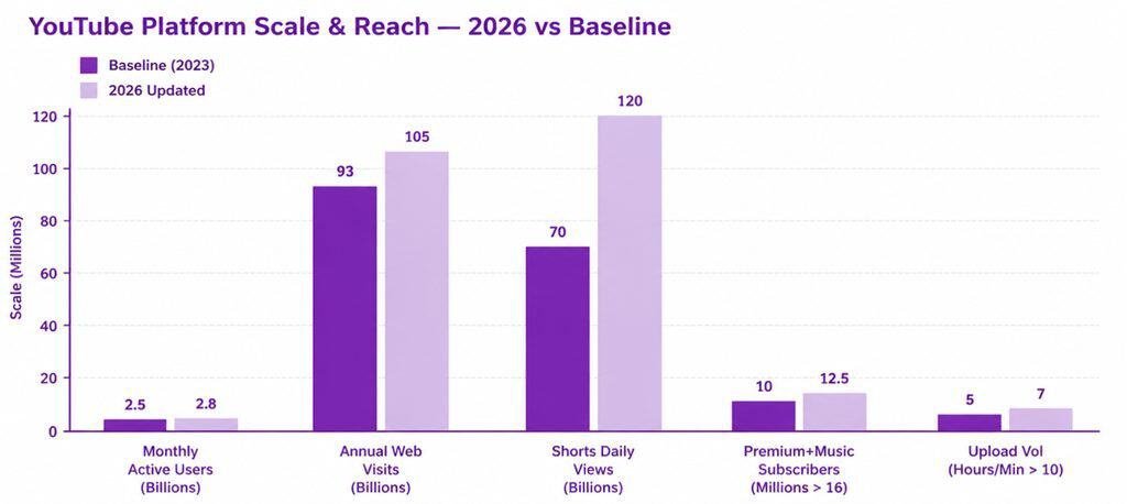 YouTube Marketing Statistics 2026: Shorts Reach and Platform Growth
